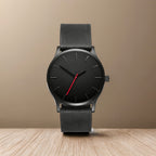 Relógio de quartzo clássico casual e minimalista com mostrador grande ultrafino e minimalista