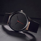 Relógio de quartzo clássico casual e minimalista com mostrador grande ultrafino e minimalista