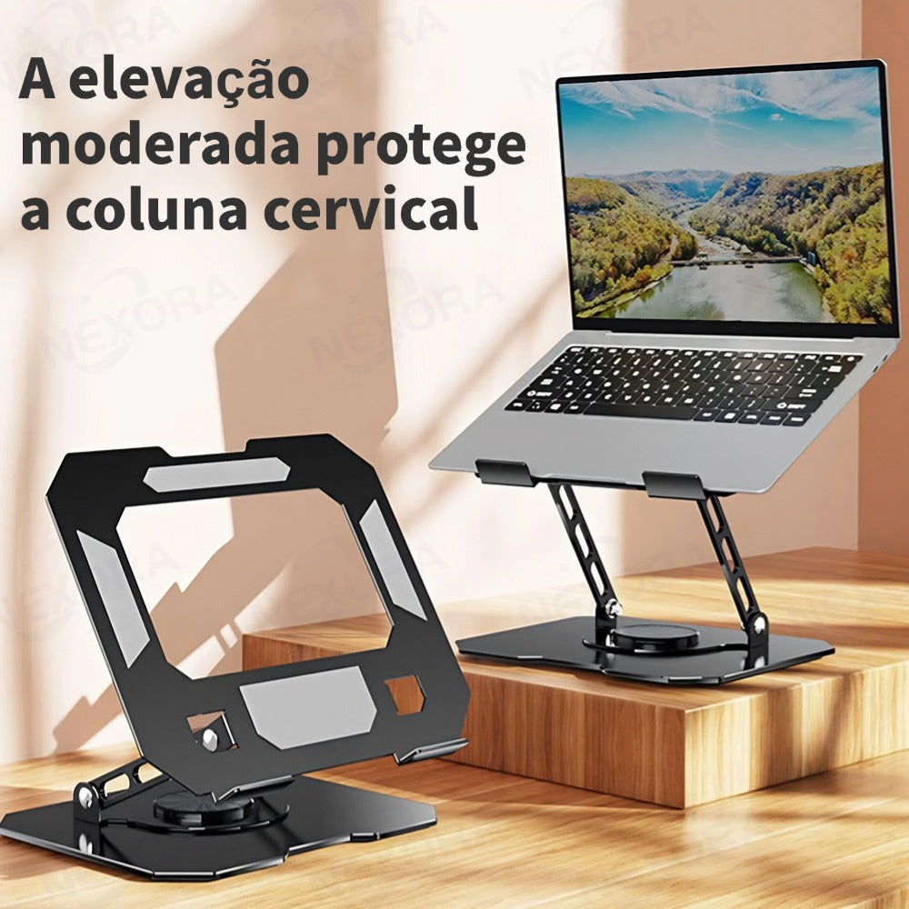 Suporte de Metal Ajustável Para Notebook 10 Ate 17" Giratória de 360°