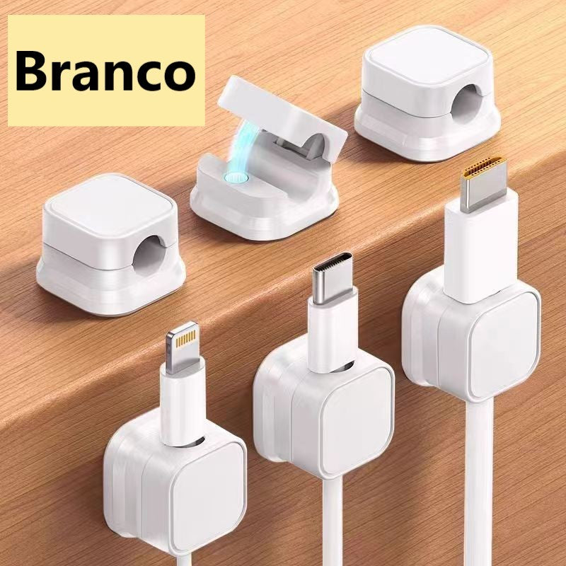 Organizador De Cabos Fios Magnético Mesa Celular kit 6 un