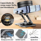 Suporte de Metal Ajustável Para Notebook 10 Ate 17" Giratória de 360°