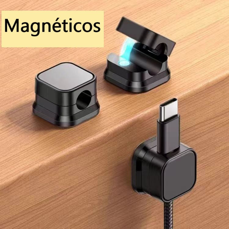 Organizador De Cabos Fios Magnético Mesa Celular kit 6 un