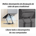 Suporte de Metal Ajustável Para Notebook 10 Ate 17" Giratória de 360°