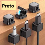 Organizador De Cabos Fios Magnético Mesa Celular kit 6 un