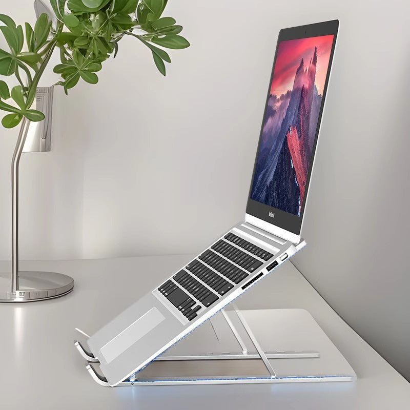 Suporte para laptop de alumínio dobrável, portátil, ajustável Dobrável Portátil