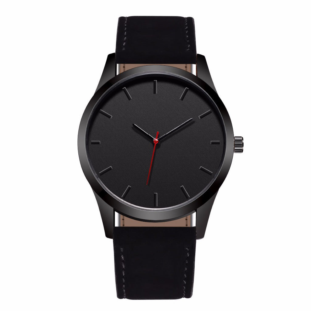 Relógio de quartzo clássico casual e minimalista com mostrador grande ultrafino e minimalista