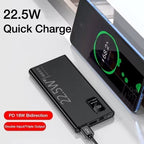 Carregador Portátil 20000mah Grande Capacidade Power Bank Usb c 22.5w Rápido Portátil Bateria