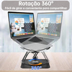 Suporte de Metal Ajustável Para Notebook 10 Ate 17" Giratória de 360°