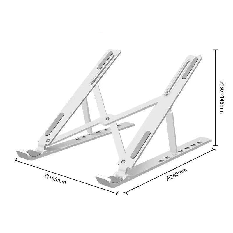 Suporte para laptop de alumínio dobrável, portátil, ajustável Dobrável Portátil